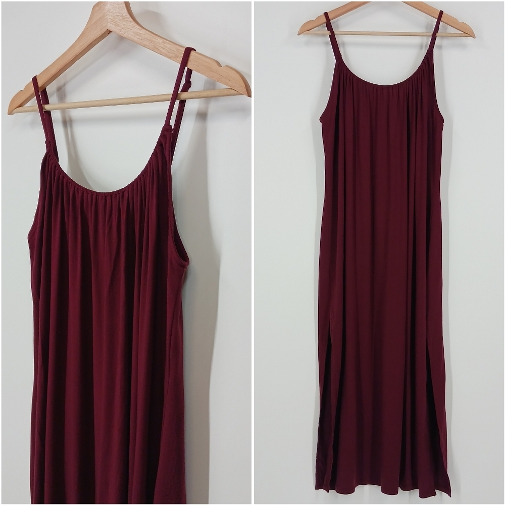 & Other Stories Side Split Midi Dress